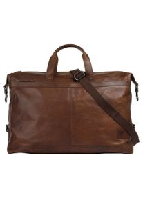 Reisetasche Bodenschatz, Damen, Gr. B/H/T: 50cm x 36cm x 15cm onesize, cognac, Leder, leicht gl&auml;nzend, unifarben, Taschen Reisetasche, echt Leder