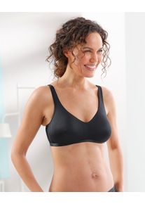 B&uuml;gelloser BH Naturana, Damen, Gr. 105, Cup F, schwarz, 76% Polyamid, 24% Elasthan, BHs B&uuml;gelloser BH