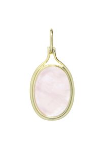 Kettenanh&auml;nger OSTSEE-SCHMUCK "- Marga - Gold 333/000 - Rosenquarz" Gr. 25, gold (gold 333, goldfarben, gelb), Schmuckanh&auml;nger, Damen, Gelbgold 333, Kettenanh&auml;nger