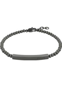 JOOP! Armband JOOP "2038993", grau (gunfarben), Armb&auml;nder, Herren, 22cm, Edelstahl, Armband