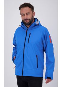 Softshelljacke LPO "ELLIOT PEAK III MEN", Herren, Gr. 6XL (64), blau, 96% Polyester; 4% Elasthan, mit Gummizug, Jacken Softshelljacke, auch in Gro&szlig;en Gr&ouml;&szlig;en erh&auml;ltlich