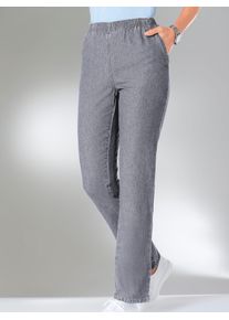 Schlupfjeans Classic Basics, Damen, Gr. 46, Normalgr&ouml;&szlig;en, grau, 100% Baumwolle, unifarben, lang, Jeans Schlupfjeans