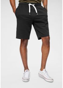 Sweatshorts OCEAN SPORTSWEAR "Athleisure Sweat Shorts - Relax Fit", Herren, Gr. L (52/54), N-Gr, schwarz, Sweatware, Obermaterial: 100% Baumwolle, bequem kurz, Hosen Sweatshorts, Elastischer Hosenbund mit Kordelzug, Topseller