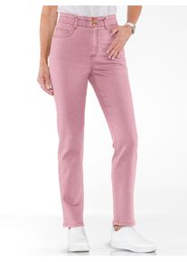 Bequeme Jeans Classic Basics, Damen, Gr. 46, Normalgr&ouml;&szlig;en, lila (hortensie), 97% Baumwolle, 3% Elasthan, unifarben, lang, Jeans Bequeme Jeans