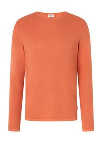 JOOP! Rundhalspullover JOOP JEANS "Svenor", Damen, Gr. XL, bright orange, Strick, Obermaterial: 100% Baumwolle, clean, unifarben, normal normal, Rundhals, B&uuml;ndchen, Pullover Rundhalspullover, mit feinem Strukturmuster