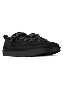 UGG Australia Sneaker UGG "Unisex LO LOWMEL", Herren, Gr. 8 (41), schwarz, Textil, Veloursleder, Schuhe Sneaker, Halbschuh, Schn&uuml;rschuh Freizeitschuh mit trendiger Laufsohle