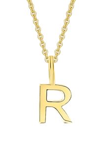 Kettenanh&auml;nger ONE ELEMENT "Buchstabe R Buchstaben Anh&auml;nger aus 333 Gelbgold", gold, Schmuckanh&auml;nger, Damen, Gelbgold 333, Kettenanh&auml;nger