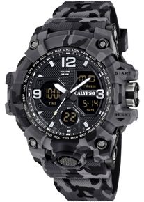 Chronograph Calypso Watches "X-Trem", schwarz, Armbanduhren, Herren, Chronograph, Quarzuhr, Armbanduhr, Herrenuhr, analog, digital, Tag, Monat