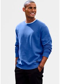 Sweatshirt John Devin, Herren, Gr. XXL (60/62), blau, angeraute Sweatware, Obermaterial: 60% Baumwolle, 40% Polyester, unifarben, regular fit normal, Rundhals, angesetztes B&uuml;ndchen, Sweatshirts Sweatshirt, Langarm, Pullover mit Rundhals, Baumwollmischung