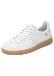 Sneaker RIEKER SPORT "San Diego Swing2GO", Damen, Gr. 43, wei&szlig;, Leder, Schuhe Sneaker, Retro-Sneaker, Freizeitschuh, Halbschuh mit herausnehmbarem Fu&szlig;bett