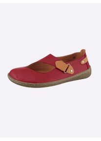 Slipper Gemini, Damen, Gr. 42, rot, Glattleder, Schuhe Slipper
