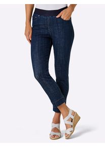 7/8-Jeans CREATION L PREMIUM, Damen, Gr. 46, Normalgr&ouml;&szlig;en, dunkelblau, 63% Baumwolle, 22% Lyocell, 13% Polyester, 2% Elasthan, unifarben, 7/8-L&auml;nge, Jeans 7/8-Jeans