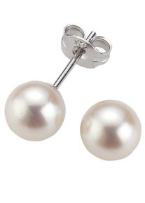 Paar Ohrstecker Firetti "Schmuck Geschenk Ohrschmuck Perle" Gr. 8, bunt (silberfarben, wei&szlig;), Ohrringe, Damen, 8, Perlen Silber 925 (Sterlingsilber), Perlen, Silber 925 (Sterlingsilber), Paar Ohrstecker, mit S&uuml;&szlig;wasserzuchtperle