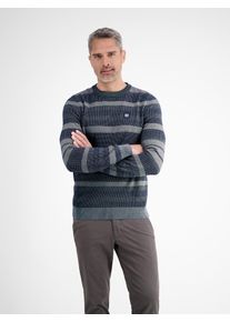 Strickpullover Lerros, Herren, Gr. 3XL, classic navy, Strick, Obermaterial: 100% Baumwolle, gestreift, normal h&uuml;ftbedeckend, Rundhals, B&uuml;ndchen, Pullover Strickpullover, in Streifen-Optik