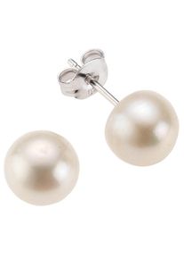 Paar Ohrstecker Firetti "Schmuck Geschenk Ohrschmuck Perle" Gr. 7, bunt (silberfarben, wei&szlig;), Ohrringe, Damen, 7, Perlen Silber 925 (Sterlingsilber), Perlen, Silber 925 (Sterlingsilber), Paar Ohrstecker, mit S&uuml;&szlig;wasserzuchtperle