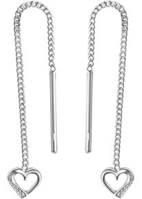 Paar Ohrh&auml;nger Firetti "Schmuck Geschenk, Ohrringe Herz, Silber 925", silber (silberfarben), Ohrringe, Damen, Silber 925 (Sterlingsilber), Paar Ohrh&auml;nger