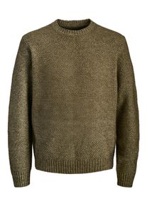 Jack & Jones Strickpullover JACK & JONES "JPRBLAWILSON KNIT CREW NECK", Herren, Gr. S, beech detail:melange, Strick, Obermaterial: 64% Polyester, 30% Polyacryl, 6% Wolle, meliert, regular fit, Rundhals, Rippb&uuml;ndchen, Pullover Strickpullover