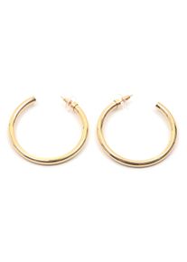 Paar Creolen Firetti "Ohrschmuck basic gro&szlig;", gold (gelbgoldfarben), Ohrringe, Damen, 60mm, Metall, Paar Creolen