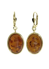 Paar Ohrh&auml;nger OSTSEE-SCHMUCK "- Jady - Gold 333/000 - Bernstein" Gr. 38, gold (gold 333, goldfarben, gelb), Ohrringe, Damen, Gelbgold 333, Paar Ohrh&auml;nger