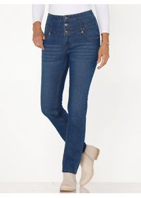 Bequeme Jeans Classic Basics, Damen, Gr. 46, Normalgr&ouml;&szlig;en, blau (blau, stone, washed), 81% Baumwolle, 17% Polyester, 2% Elasthan, unifarben, lang, Jeans Bequeme Jeans