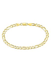 Armband Bruno Banani "Schmuck Geschenk Silber 925 Armschmuck Armkette Figarokette" Gr. 19, gold (gelbgoldfarben), Armb&auml;nder, Herren, 19, Silber 925 (Sterlingsilber), Armband
