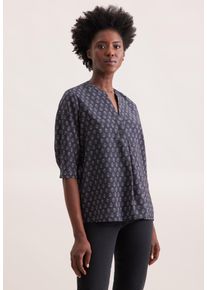 Tunika Seidensticker, Damen, Gr. 44, grau, 86% Viskose, 14% Polyamid, gemustert, Tuniken Tunika