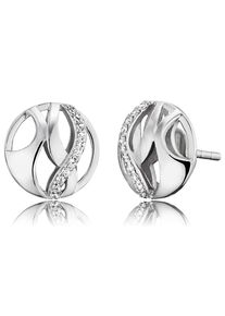 Paar Ohrstecker Engelsrufer "Engelsrufer PARADISE", silber (silber, 925, kristallwei&szlig;), Ohrringe, Damen, 10mm, Silber 925 (Sterlingsilber), Paar Ohrstecker, mit Zirkonia (synth.)