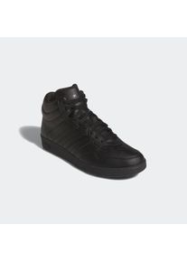 Sneaker adidas Sportswear "HOOPS 4.0 MID", Herren, Gr. 44, schwarz-wei&szlig; (core schwarz, core schwarz, cloud wei&szlig;), Synthetik, Schuhe Sneaker