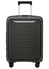 Hartschalen-Trolley Samsonite "UPSCAPE 55 mit Frontfach", Damen, Gr. B/H/T: 40cm x 55cm x 23cm 42 l, gr&uuml;n (climbing ivy), Polycarbonat, Koffer Hartschalen-Trolley, Easy-Access-Frontfach Handgep&auml;ck Hartschalenkoffer TSA-Zahlenschloss
