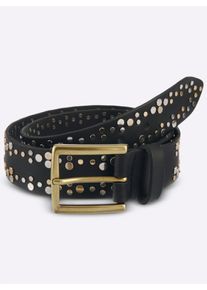 Lederg&uuml;rtel Heine, Damen, Gr. 75, schwarz, G&uuml;rtel Lederg&uuml;rtel