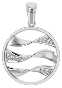 Adelia&acute;s Kettenanh&auml;nger ADELIA&acute;S "Damen Anh&auml;nger aus 333 Gold mit Zirkonia", silber, Schmuckanh&auml;nger, Damen, Kettenanh&auml;nger