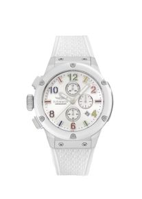 Chronograph Haemmer Germany "WAVE MASTER", wei&szlig; (wei&szlig;, wei&szlig;), Armbanduhren, Damen, Chronograph, Quarzuhr, Armbanduhr, Damenuhr, Herrenuhr, Made in Germany