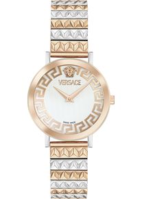 Quarzuhr Versace "Versace DAEDALUS", gold (silberfarben, ros&eacute;goldfarben), Armbanduhren, Damen, Quarzuhr, Armbanduhr, Damenuhr, Swiss Made, Edelstahlarmband, analog, Saphirglas