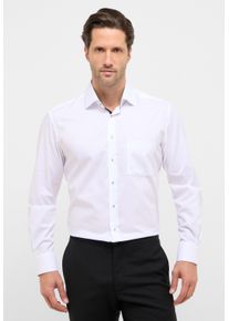 Langarmhemd Eterna "MODERN FIT", Damen, Gr. 40, Normalgr&ouml;&szlig;en, wei&szlig;, Twill, 100% Baumwolle, tailliert, Manschette, Hemden Langarmhemd, NON IRON (b&uuml;gelfrei)