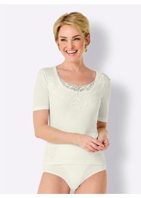 w&auml;schepur Unterziehshirt W&Auml;SCHEPUR, Damen, Gr. 42, 1 Stk., Normalgr&ouml;&szlig;en, beige (champagner), 50% Baumwolle, 50% Modal, Rundhals, Unterhemden Unterziehshirt