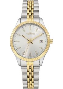 Quarzuhr Tempic, silber (silberfarben, goldfarben, silberfarben), Armbanduhren, Damen, Quarzuhr, Armbanduhr, Damenuhr, Edelstahlarmband, analog, Tag