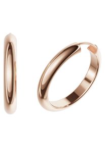 Paar Creolen Firetti "Schmuck Geschenk Silber 925 Ohrringe 3,9 mm breit" Gr. 25, rosa (ros&eacute;goldfarben), Ohrringe, Damen, 25, Silber 925 (Sterlingsilber), Paar Creolen, Made in Germany