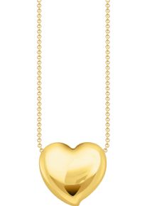 Kette mit Anh&auml;nger Thomas Sabo "Bold Elegance Herzform" Gr. 45, gold (gelbgoldfarben), Halsketten, Damen, 45, Silber 925 (recycelt), B: 1,5mm, Kette mit Anh&auml;nger, B:1,5mm