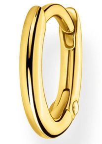 Single-Creole Thomas Sabo "Classic gold, Classic silber", gold (gelbgoldfarben), Ohrringe, Damen, Silber 925 (recycelt), Single-Creole