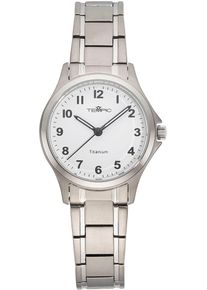 Titanuhr Tempic, silber (titansilberfarben), Armbanduhren, Damen, Titanuhr, Quarzuhr, Armbanduhr, Damenuhr, analog, Titanarmband
