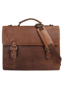 Aktentasche Bodenschatz, Gr. B/H/T: 40cm x 31cm x 7cm onesize, cognac, Leder, Taschen Aktentasche, echt Leder
