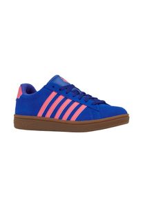 Sneaker K-Swiss "COURT TIEBREAK II SDE", Damen, Gr. 39, dazblu, pnklem, gum, Leder, Schuhe Sneaker