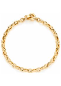 Armband Leonardo "Romea Clip&Mix", gold (gelbgoldfarben), Armb&auml;nder, Damen, 18,5cm, Edelstahl, Armband