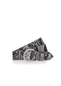 Lederg&uuml;rtel Tamaris, Damen, Gr. 100, light grau, varied, Rindsleder, G&uuml;rtel Lederg&uuml;rtel, Schlangenmuster-Optik