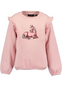 Sweater Blue Seven "Blue Seven Sweatshirt", M&auml;dchen, Gr. 104, 4112, azalee, 100% Baumwolle, normal normal, Rundhals, gerader Abschluss, Sweatshirts Sweater