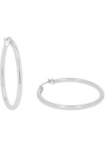 Paar Creolen s.Oliver "2038988, 2038989", silber (silberfarben), Ohrringe, Damen, 30mm, Silber 925 (Sterlingsilber), Paar Creolen