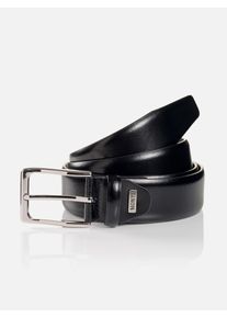Lederg&uuml;rtel MONTI "REDDING", Herren, Gr. 105, schwarz, Rindsleder, G&uuml;rtel Lederg&uuml;rtel, gl&auml;nzend, elegant