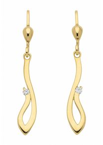 Adelia&acute;s Paar Ohrh&auml;nger ADELIA&acute;S "333 Gold Ohrringe Ohrh&auml;nger mit Zirkonia", gold, Ohrringe, Damen, Gelbgold 333, Paar Ohrh&auml;nger