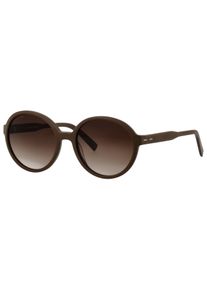 Marc O'Polo Sonnenbrille MARC O'POLO "506206", Damen, chocolate matt, matt, Sonnenbrillen Sonnenbrille, Form rund, Verlaufst&ouml;nung, adc uv 400