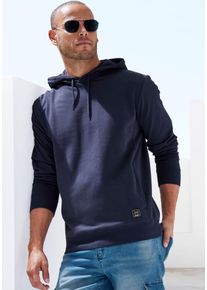 Hoodie John Devin, Herren, Gr. XL (56/58), blau (navy), angeraute Sweatware, Obermaterial: 60% Baumwolle, 40% Polyester, unifarben, regular fit normal, Rundhals, angesetztes B&uuml;ndchen, Sweatshirts Hoodie, Langarm, Sweatshirt mit Rundhals und Kapuze, Baumwollmischung